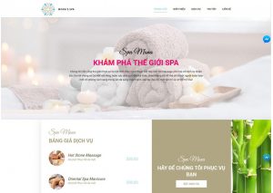 Mẫu web spa tương tự Helen