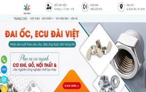 giao diện website công ty Đài Việt