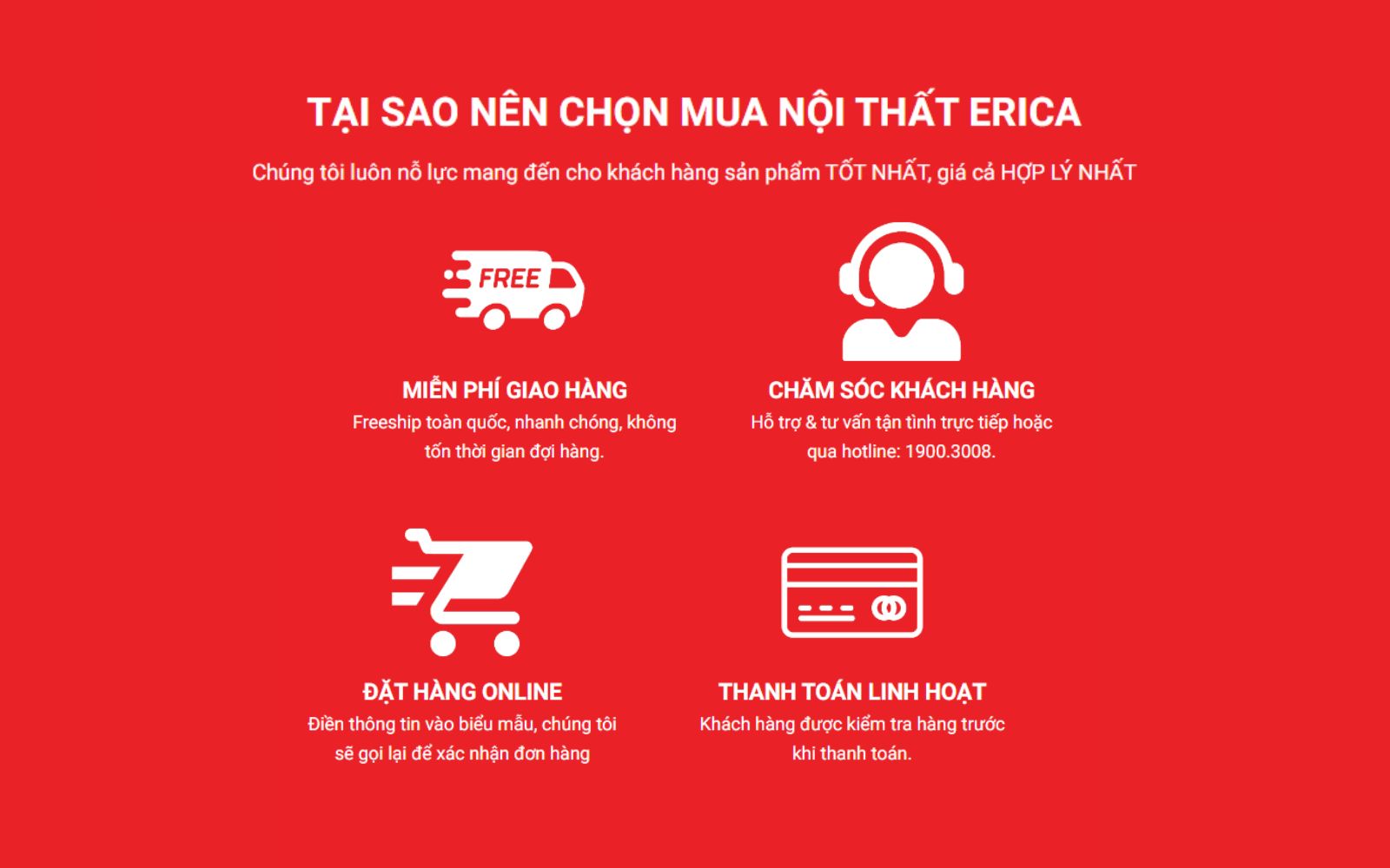 Dịch vụ khách hàng ERICA