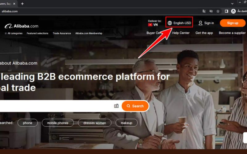 đăng ký tài khoản Alibaba