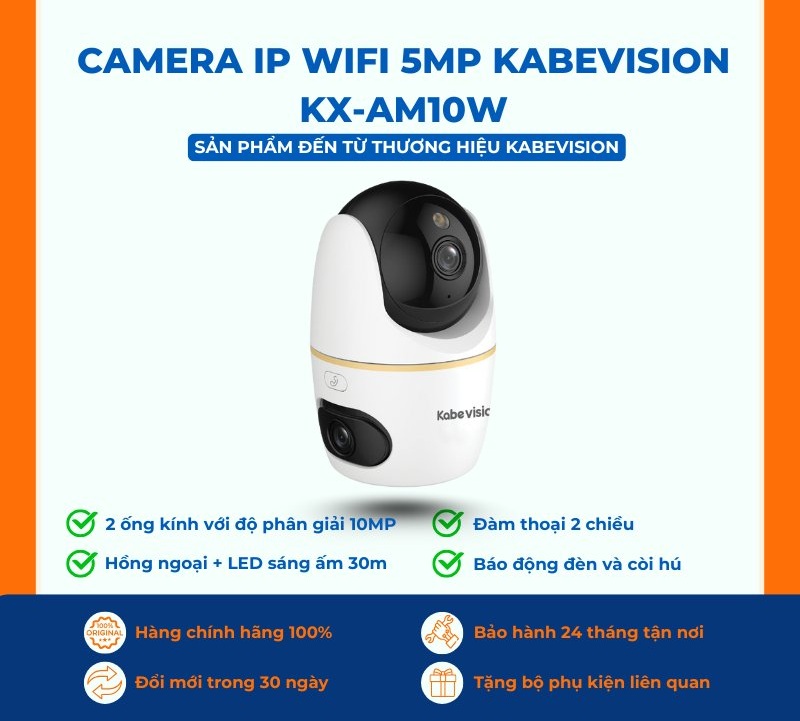 Camera IP WiFi 5MP Kabevision KX-AM10W
