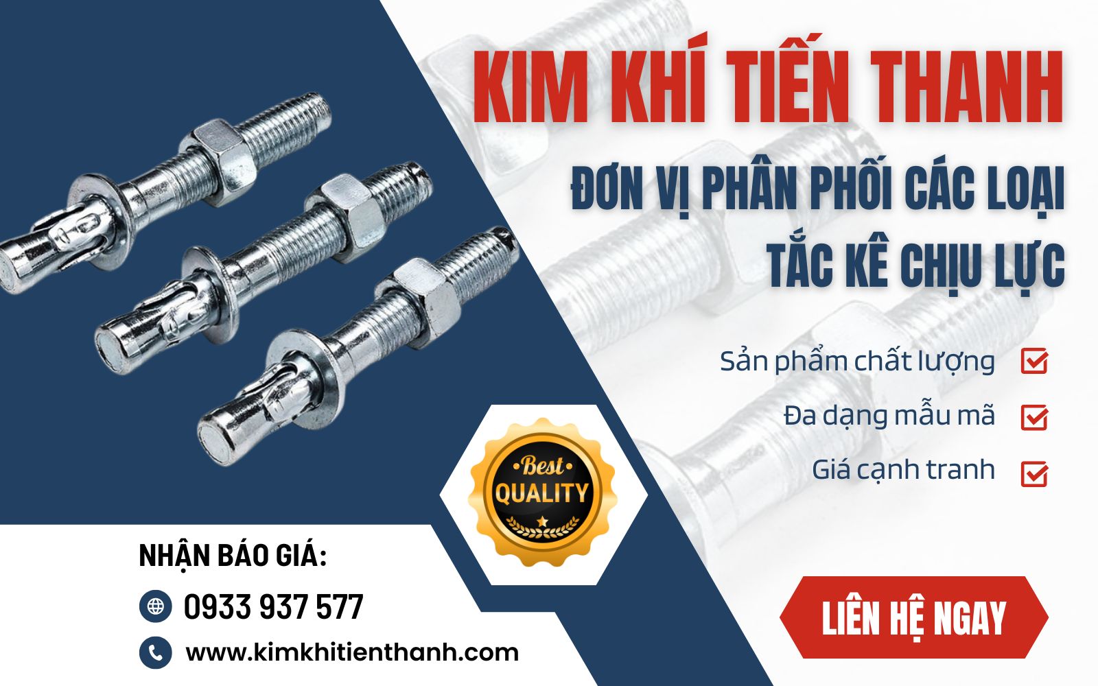 Kim Khí Tiến Thành - Đơn vị phân phối các loại tắc kê chất lượng cao