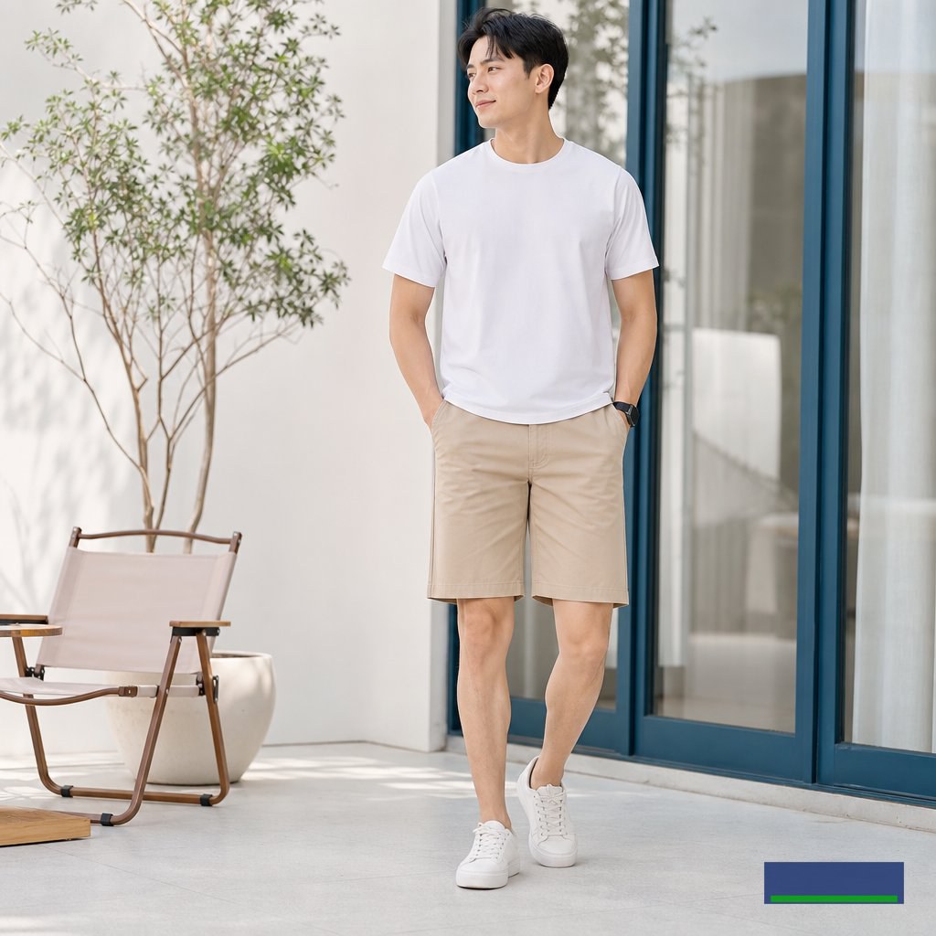 Quần short kaki nam basic: Gợi ý mặc đẹp gọn gàng cho những ngày cuối tuần Quần short kaki nam basic: Gợi ý mặc đẹp gọn gàng cho những ngày cuối tuần